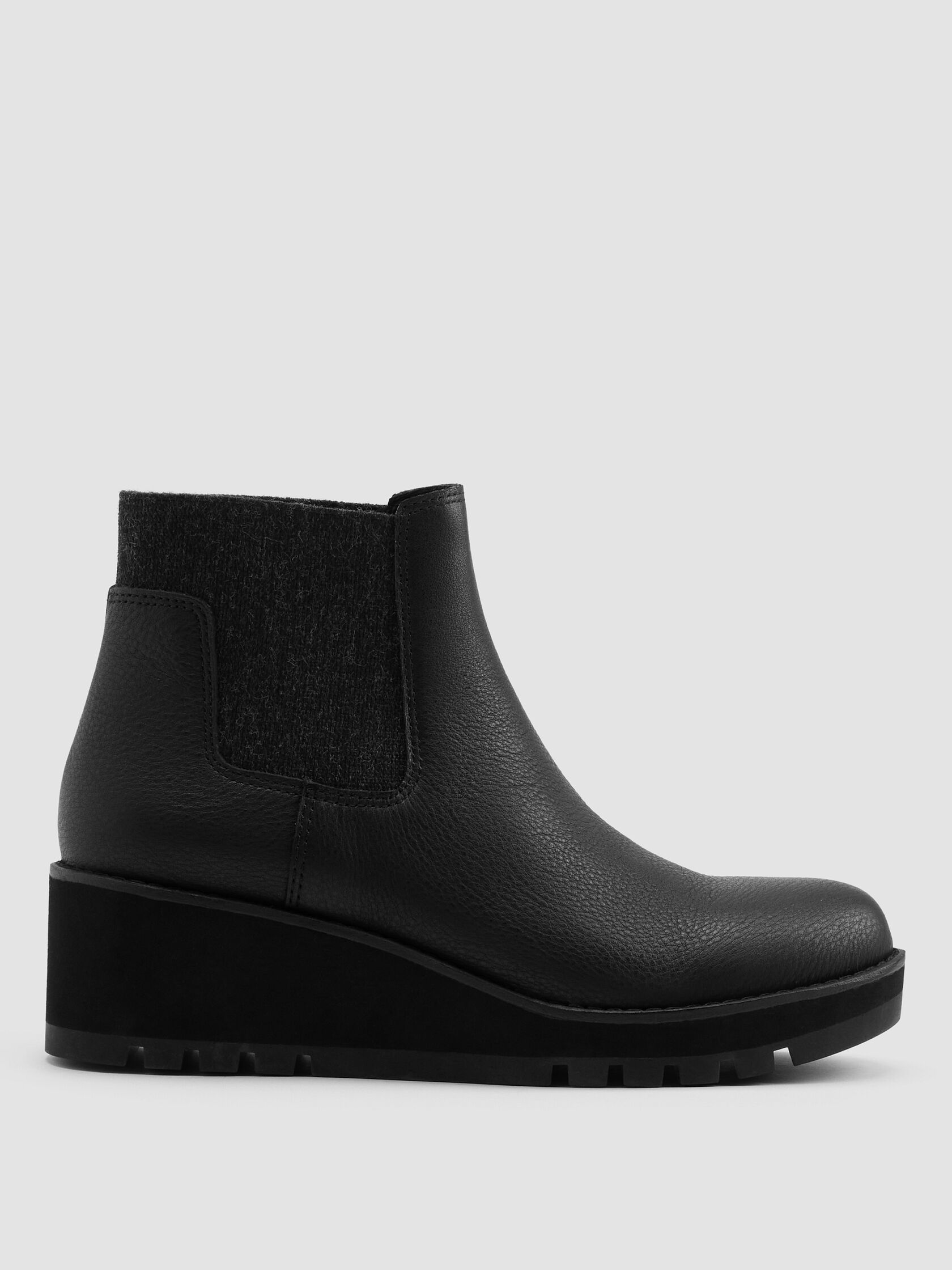 Chelsea Wedge Washed Leather Bootie