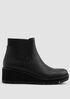 Chelsea Wedge Washed Leather Bootie