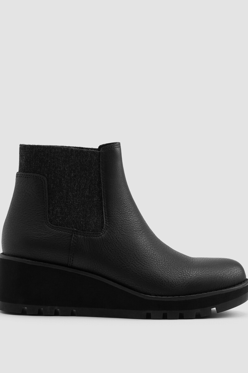 Chelsea Wedge Washed Leather Bootie Chelsea Wedge Washed Leather Bootie
