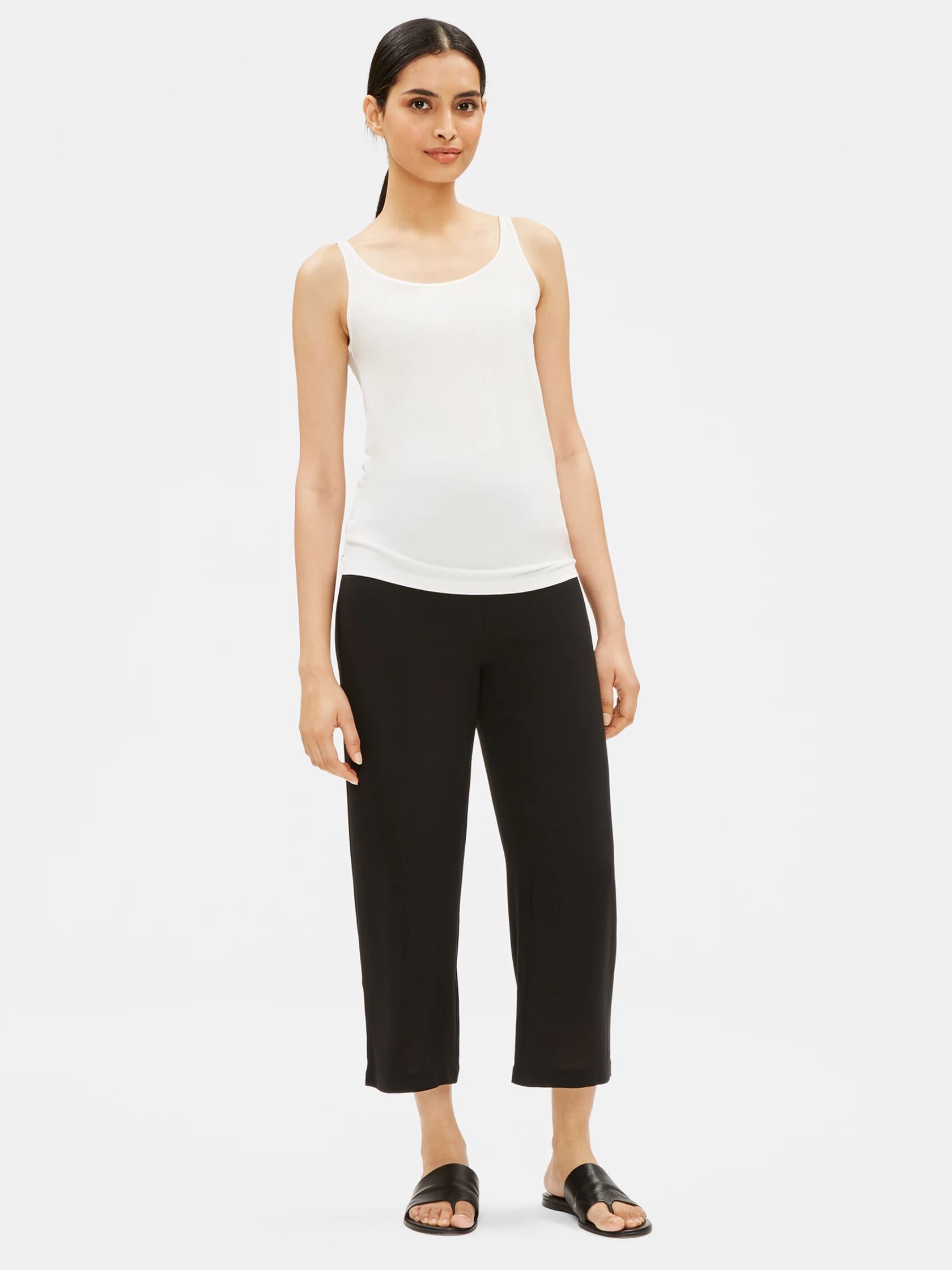 System Silk Jersey Long Cami