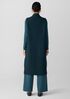 Lightweight Boiled Wool Shawl Collar Vest in Regenerative Wool