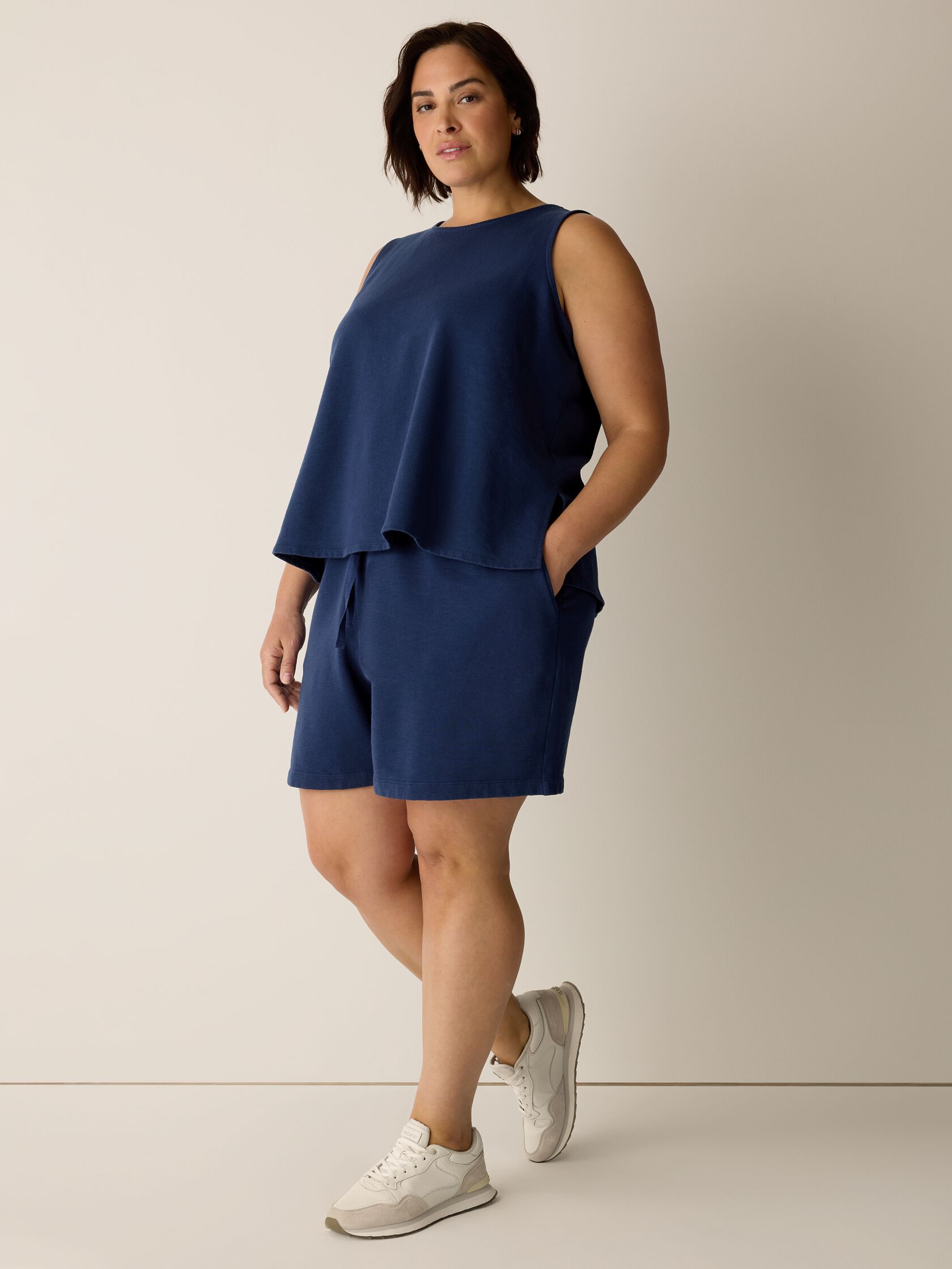 Garment-Dyed Organic Cotton Terry Walking Shorts