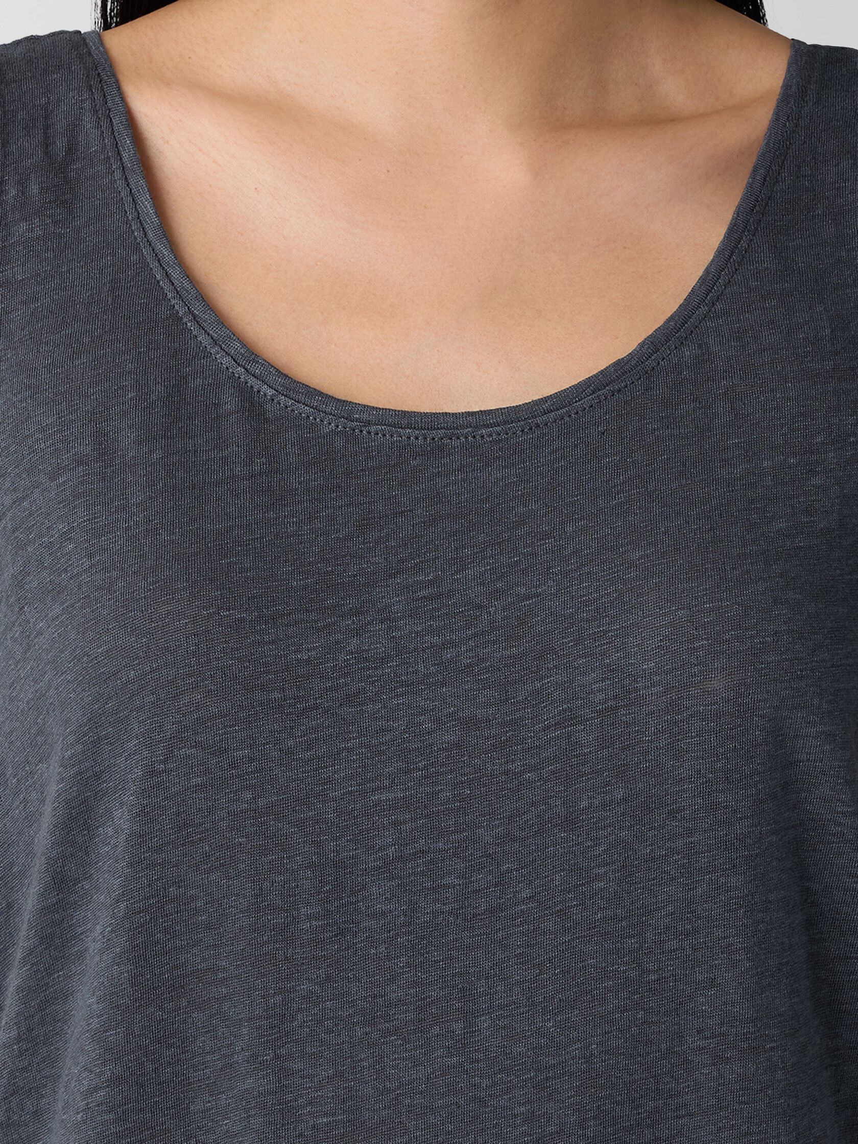 Organic Linen Jersey Scoop Neck Tank