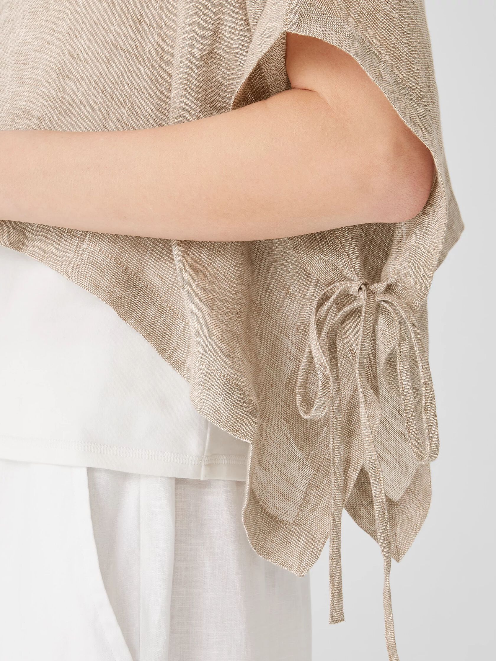 Organic Linen Gauze Poncho