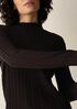 Superfine Merino Turtleneck Top in Regenerative Wool