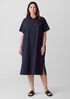 Washed Organic Cotton Poplin Classic Collar Shirtdress