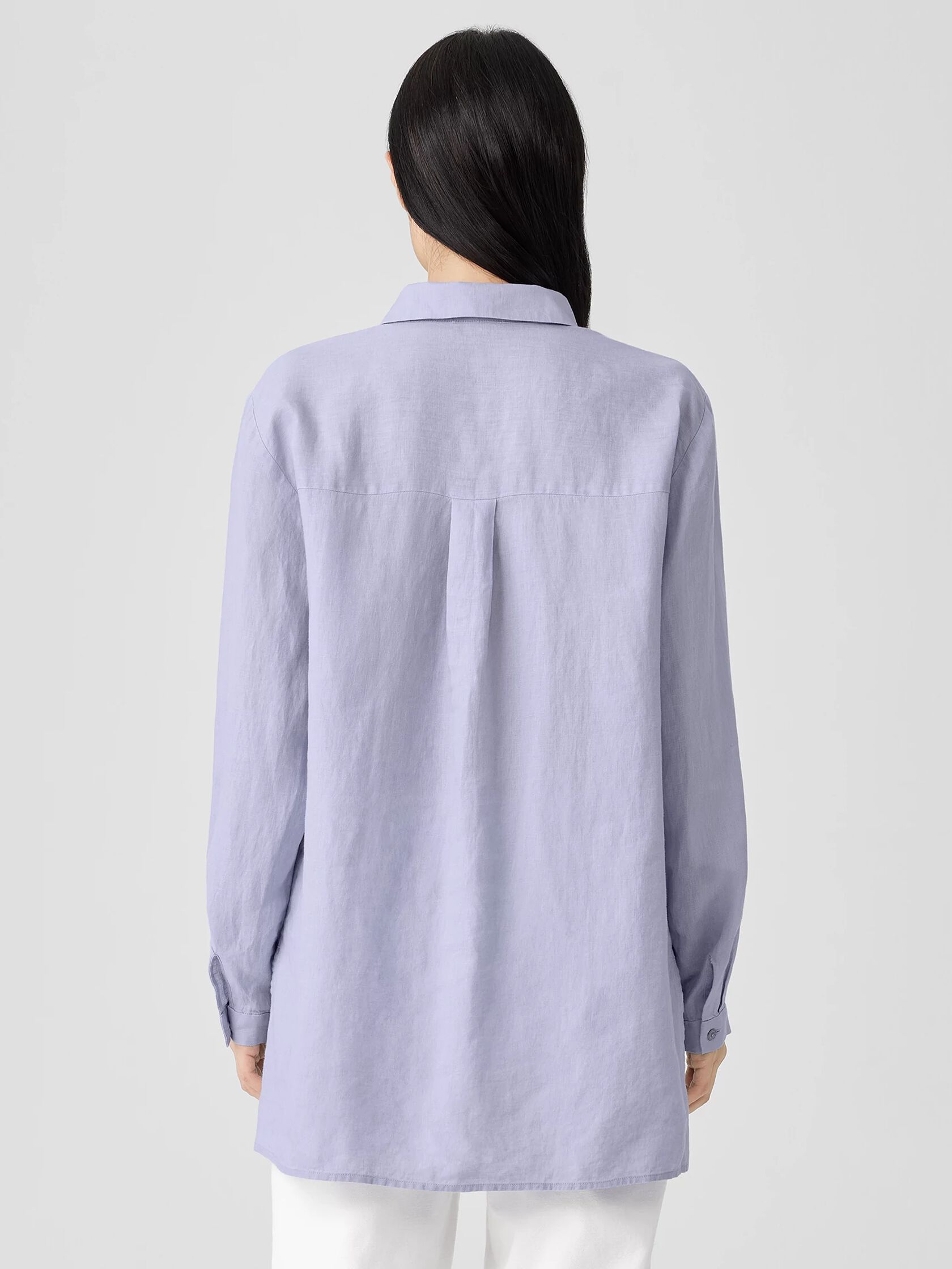 Handkerchief Linen Classic Collar Shirt