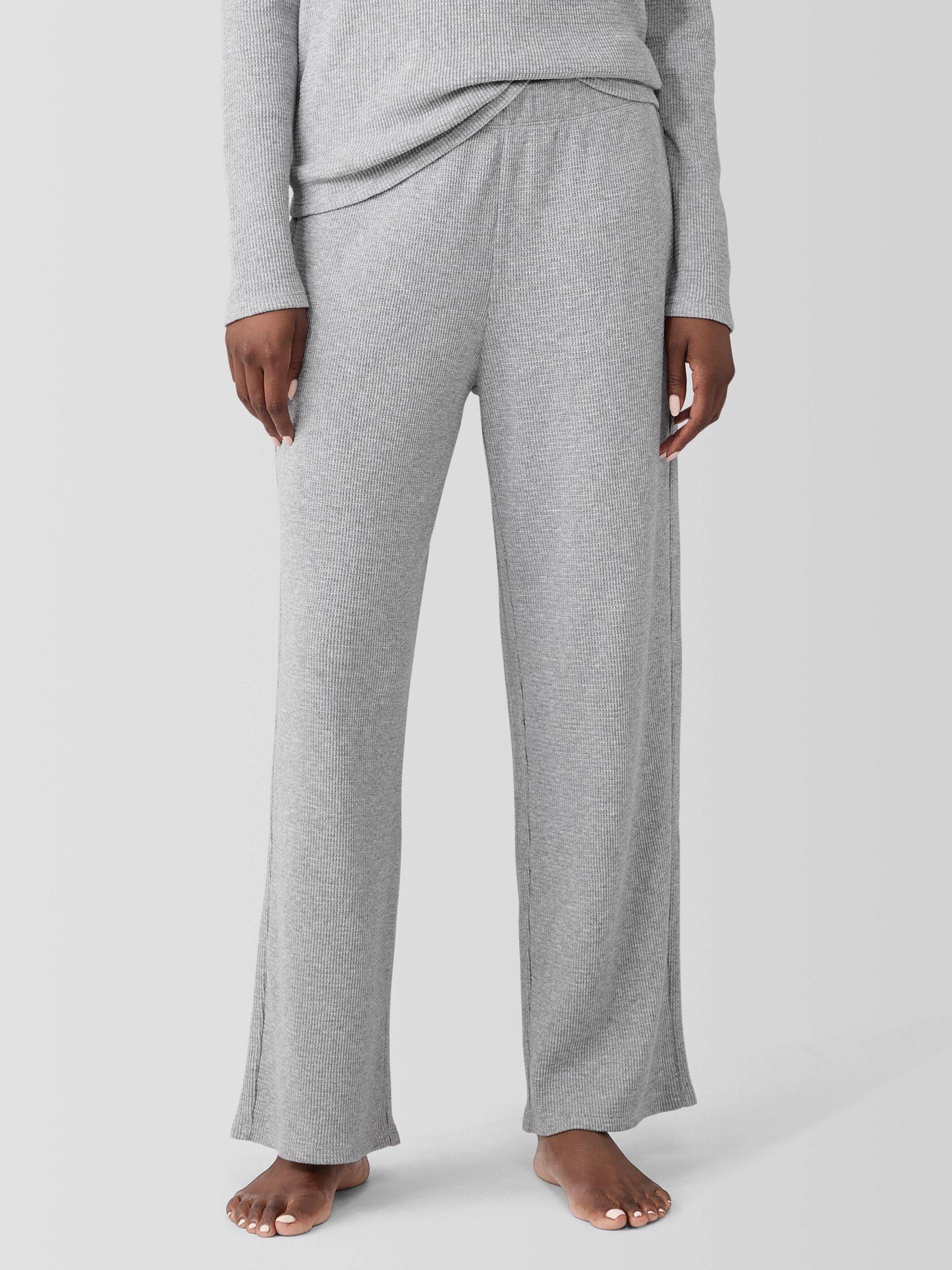Mélange Organic Cotton Waffle Sleep Pant