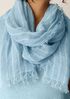 Striped Organic Linen Scarf