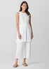 Organic Linen Round Neck Long Vest