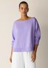 Garment-Dyed Organic Cotton Terry Bateau Neck Top