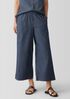 Airy Organic Cotton Twill Wide-Leg Pant