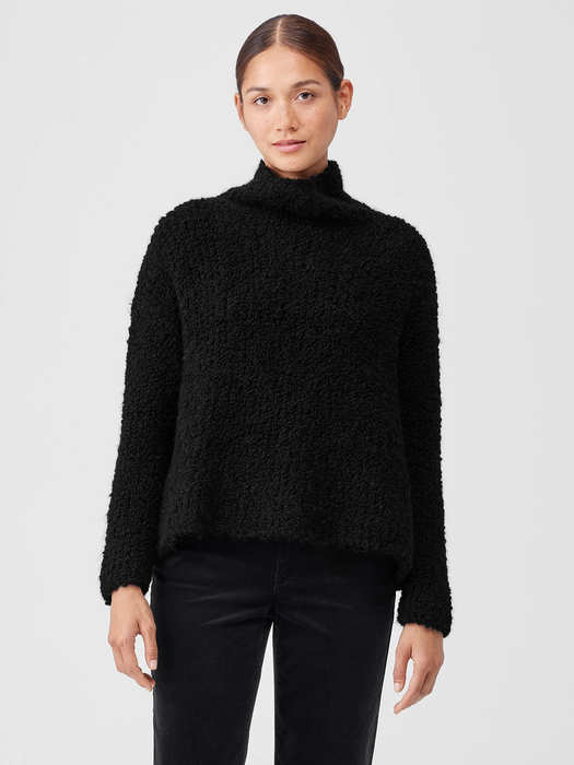 Peruvian Alpaca Loop Turtleneck Top