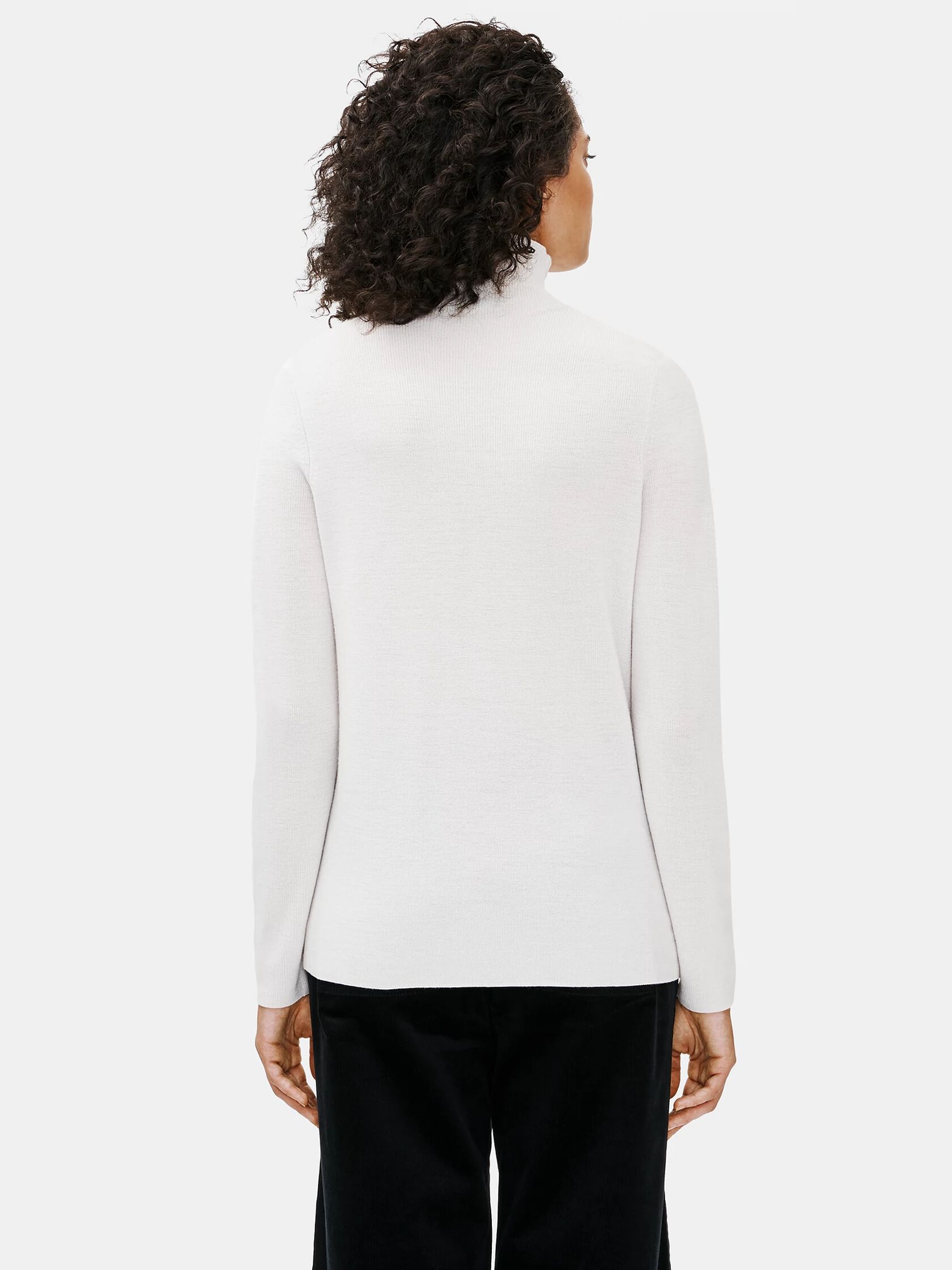 Ultrafine Merino Scrunch Neck Top in Responsible Wool