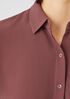 Silk Georgette Crepe Classic Collar Shirt