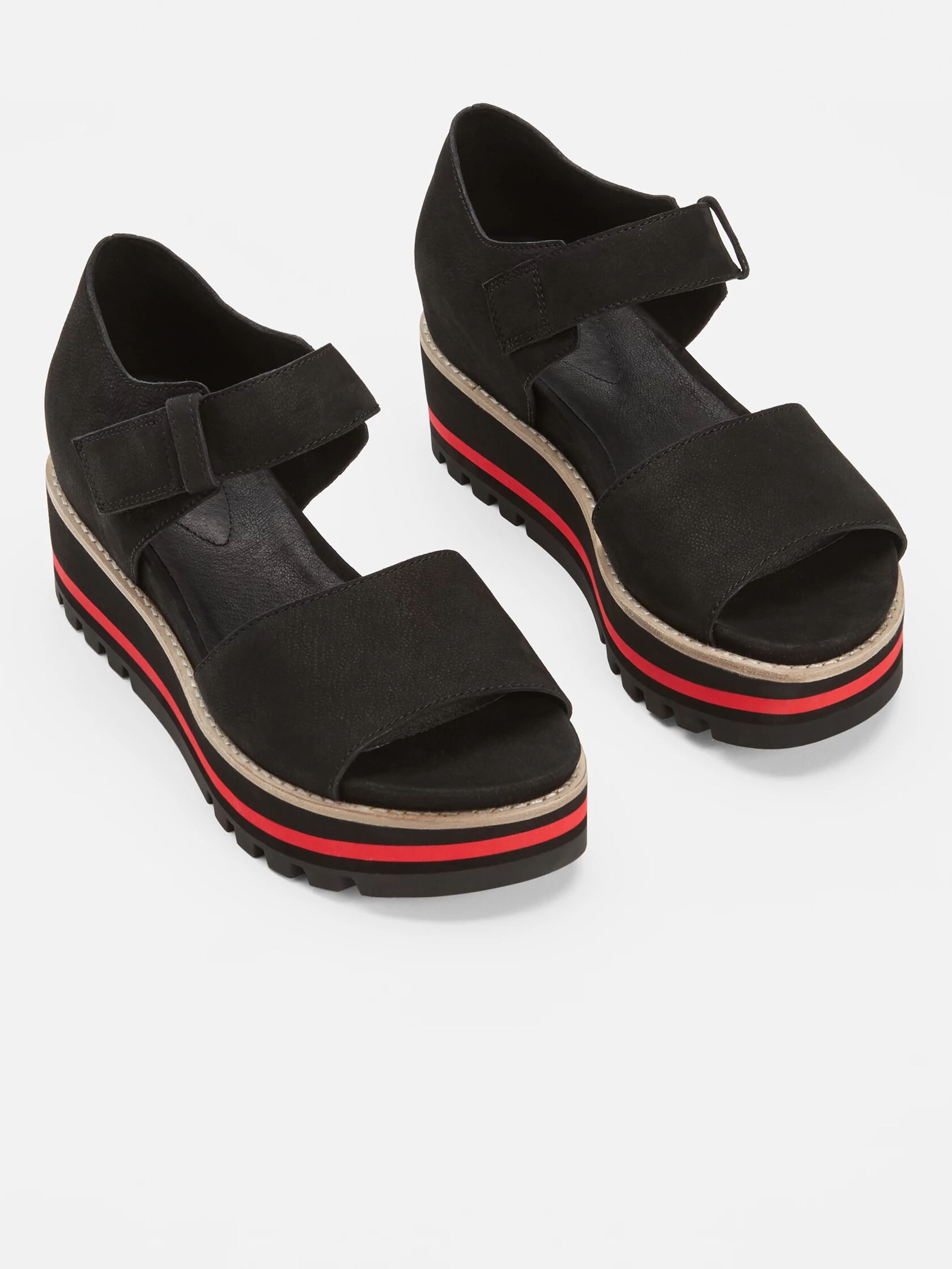 Luella Tumbled Nubuck Wedge Sandal