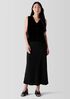 Silk Double Crepe Bias Skirt