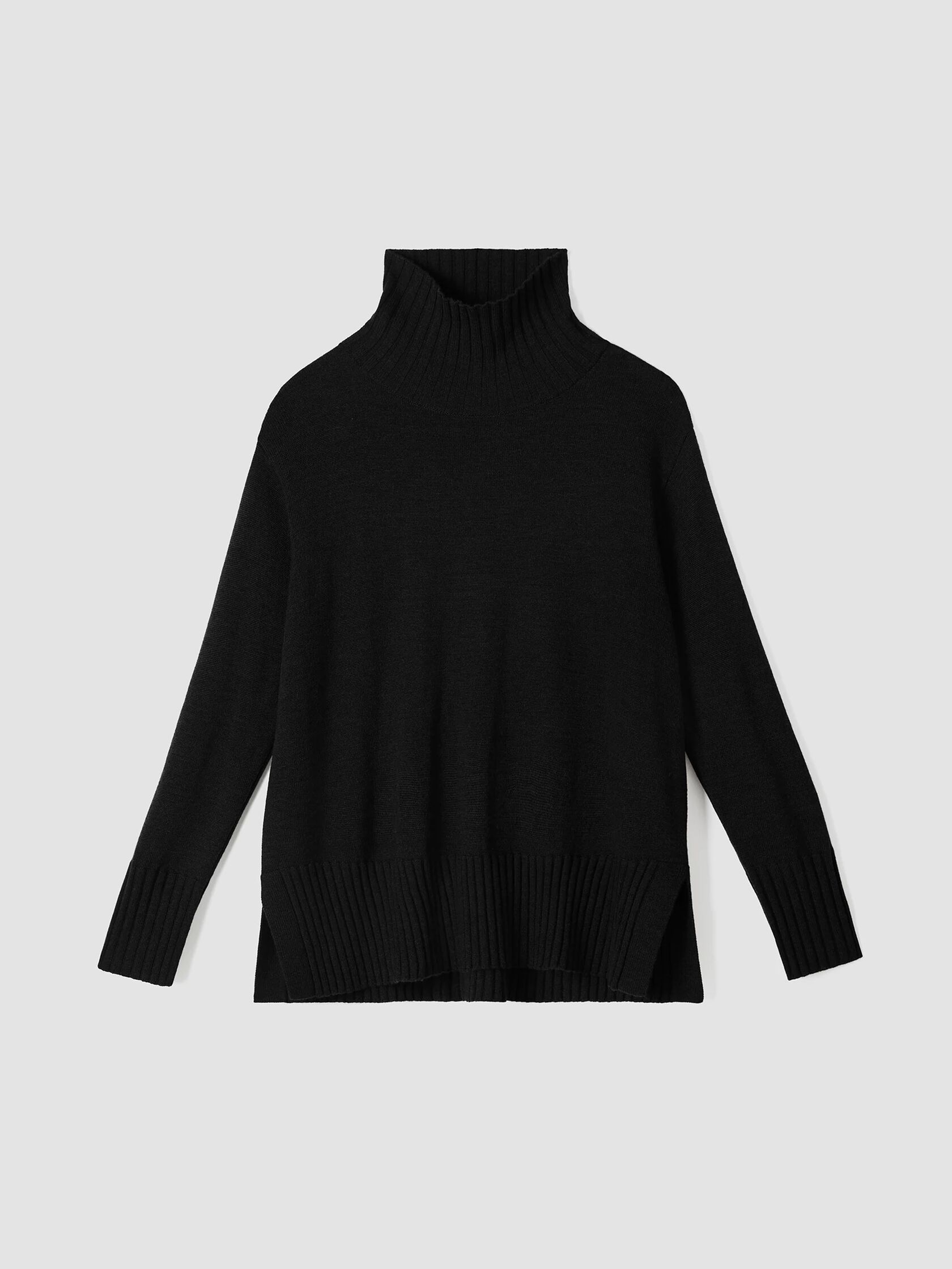 Merino Jersey Turtleneck in Regenerative Wool