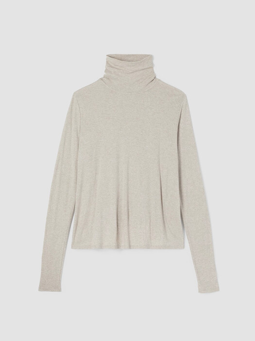 Ribbed Organic Pima Cotton Blend Top