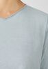 Slubby Organic Cotton V-Neck Sleep Top