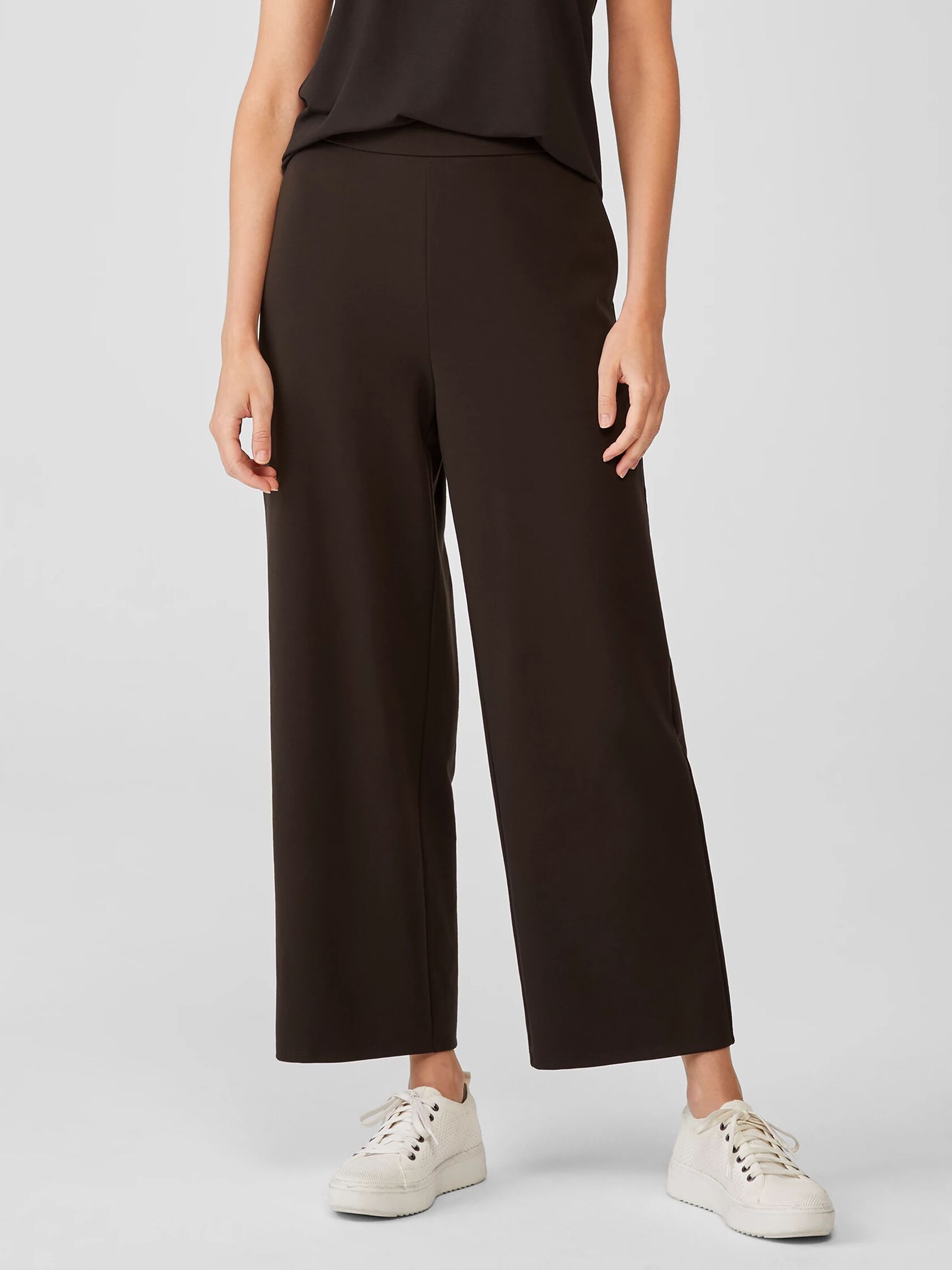 Washable Flex Ponte Wide-Leg Pant