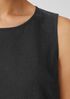 Mini Check Crepe Round Neck Tank
