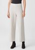 Boiled Wool Jersey Straight Pant