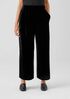 Velvet Wide-Leg Pant