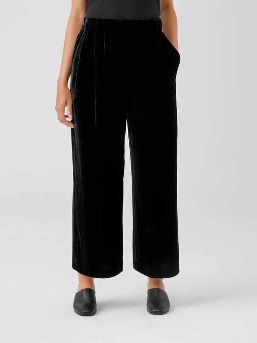 Velvet Wide-Leg Pant | EILEEN FISHER