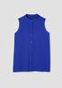 Silk Georgette Crepe Sleeveless Shirt