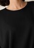 Cozy Brushed Terry Hug Crew Neck Long Top