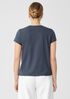 Organic Pima Cotton Jersey V-Neck Tee