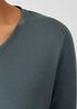 Organic Pima Cotton Jersey V-Neck Top