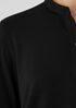 Stretch Jersey Knit Band Collar Shirt