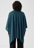 Fine Merino Jersey Poncho in Regenerative Wool