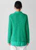 Organic Linen Cotton Slub Crew Neck Top