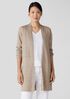 Organic Linen Délavé Rib Long Cardigan