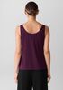 Stretch Silk Jersey Scoop Neck Tank