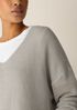 Organic Linen Cotton V-Neck Box-Top