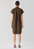Organic Linen Notch Collar Dress