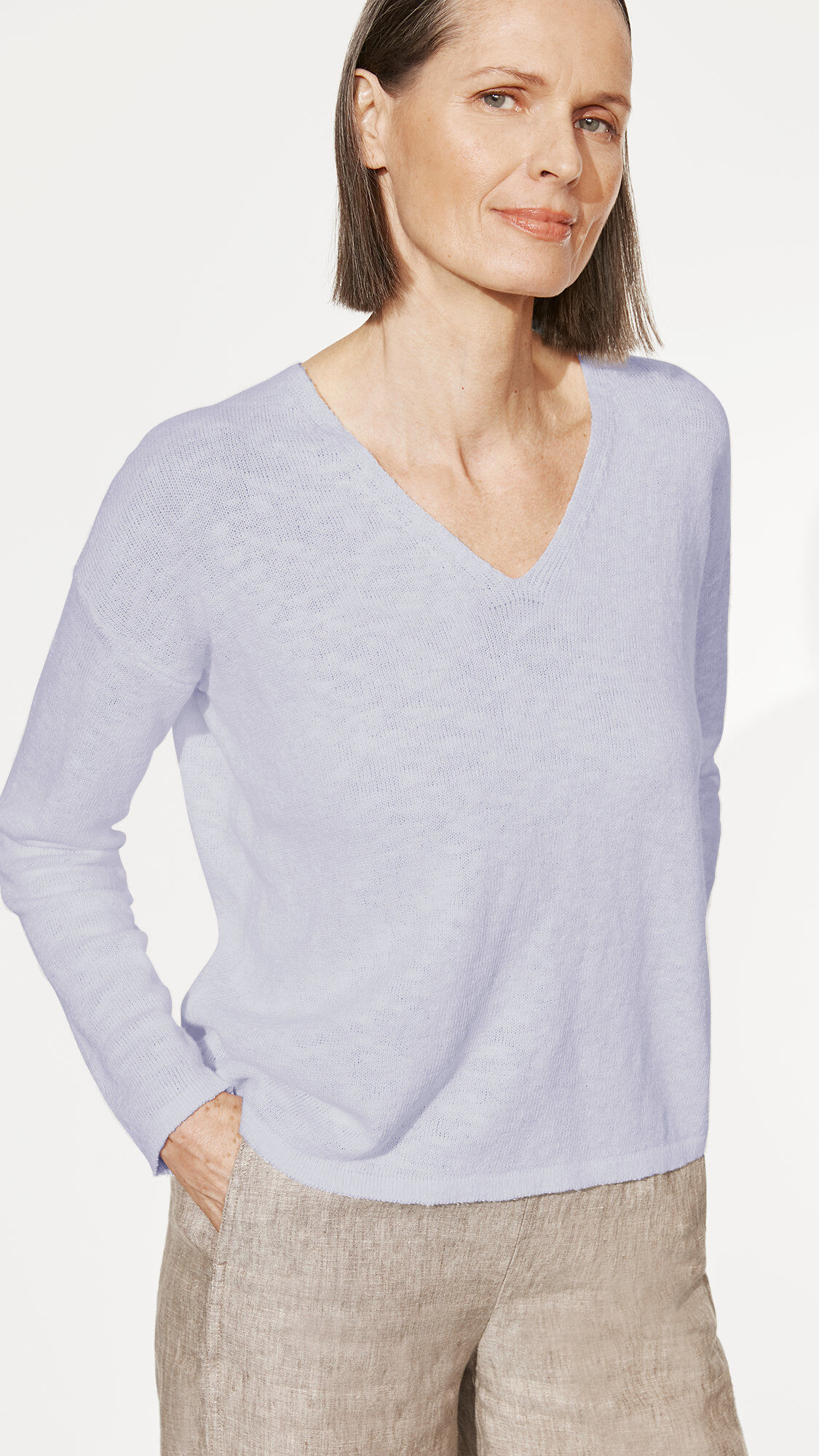 Organic Cotton Linen Slub Box-Top