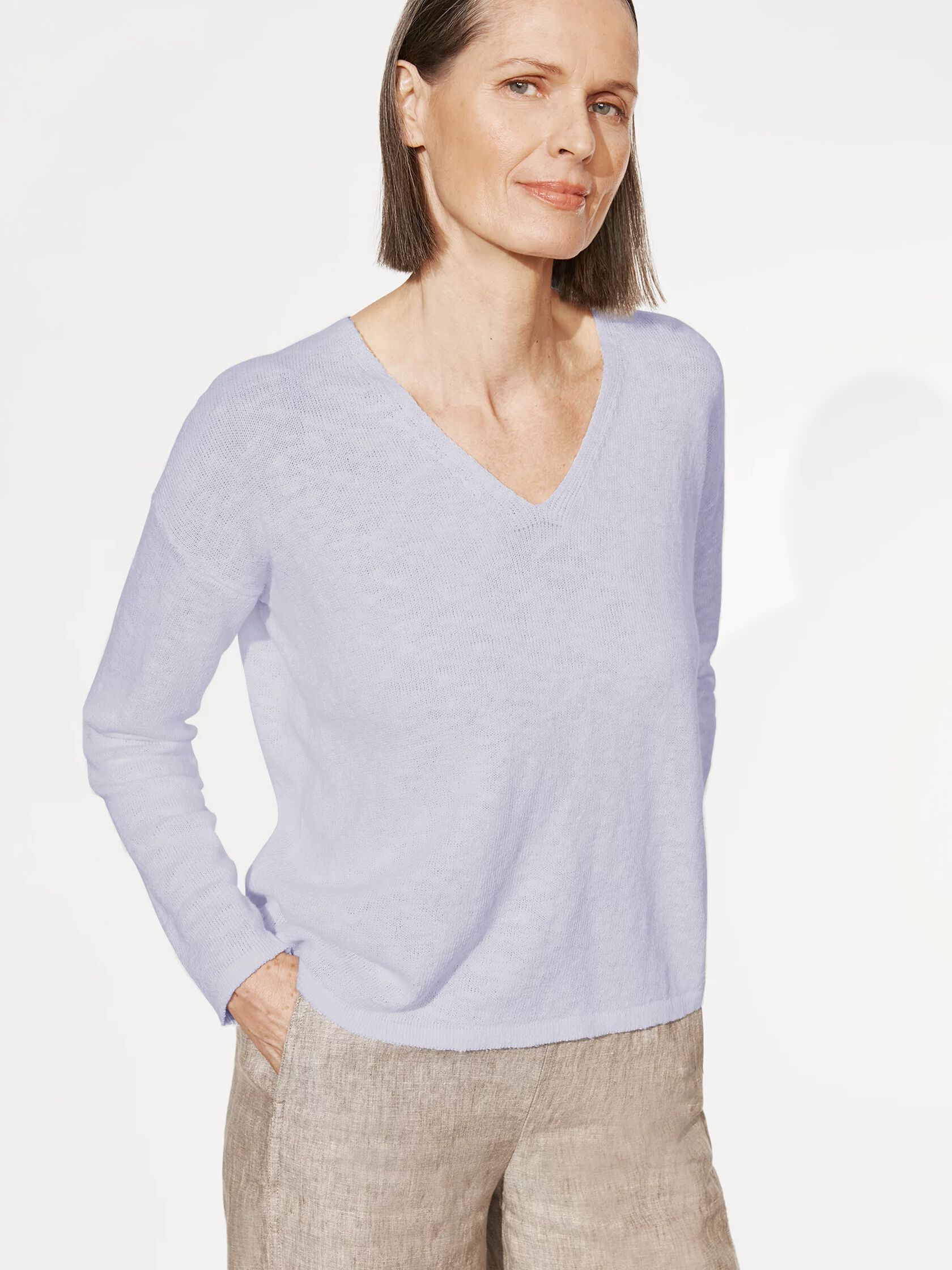 Organic Cotton Linen Slub Box-Top