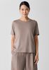 Organic Pima Cotton Jersey Round Neck Tee