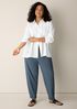Washable Stretch Crepe Cuffed Pant