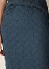 Bubble Jacquard Pencil Skirt