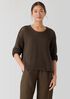 Peruvian Organic Cotton Cord Crew Neck Top
