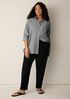 Washable Stretch Crepe Cuffed Pant