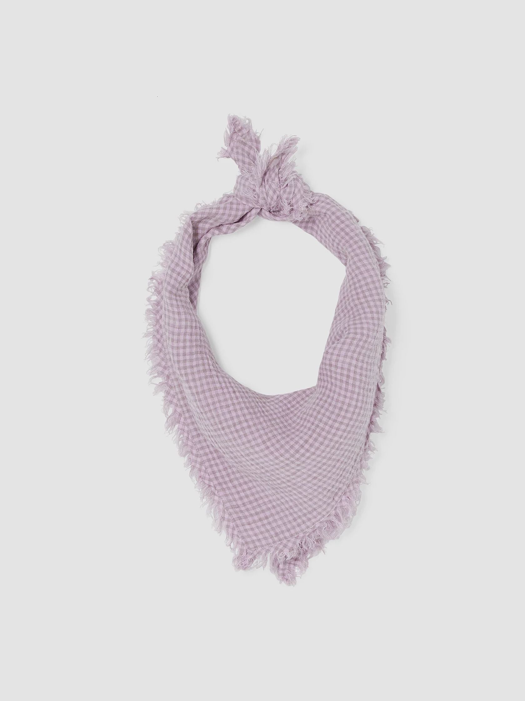 Puckered Organic Linen Bandana