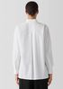 Washed Organic Cotton Poplin Stand Collar Top