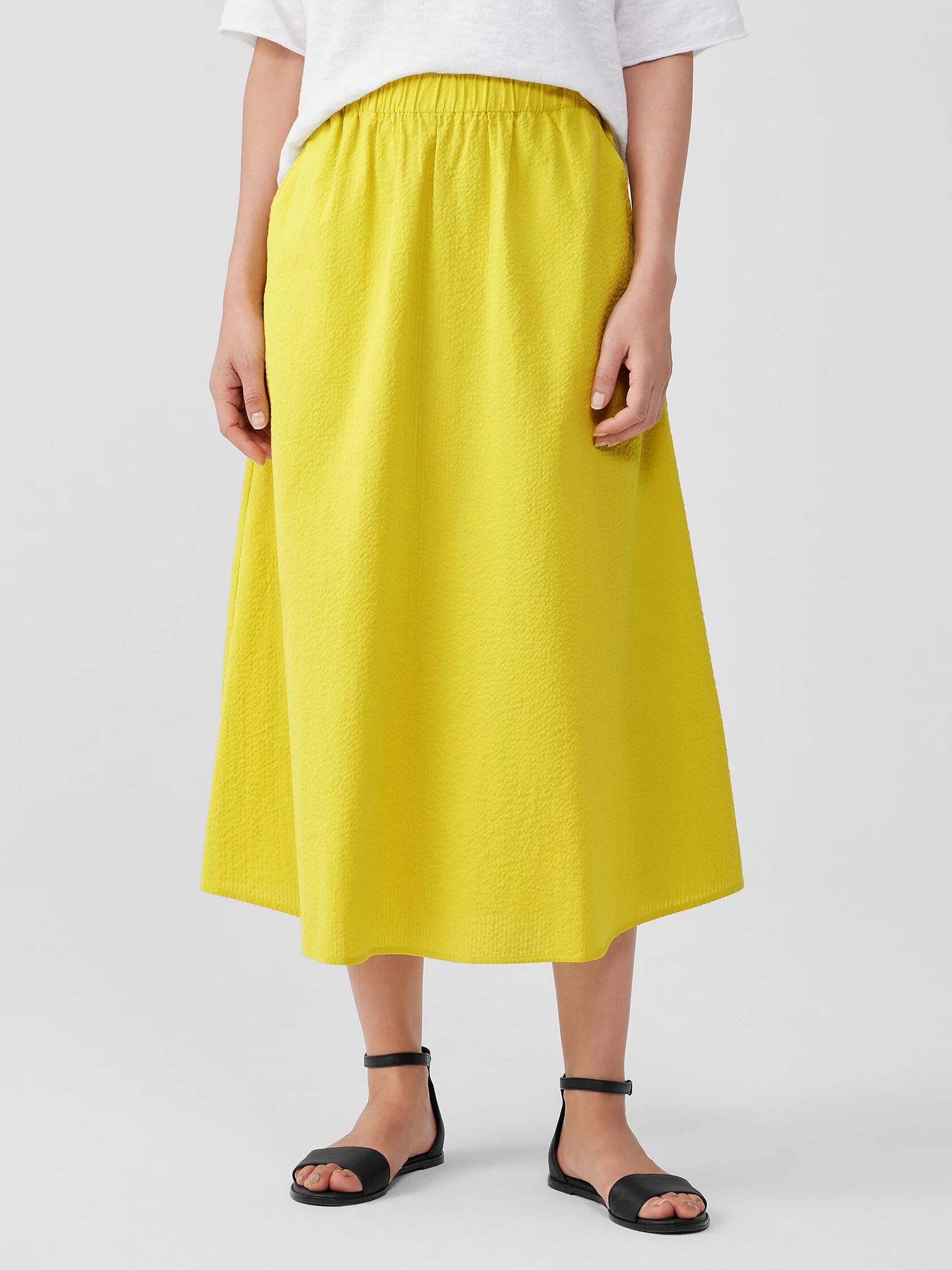 Organic Cotton Ripple Pocket Skirt